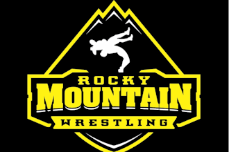 design a bold rocky mountain wrestling logo