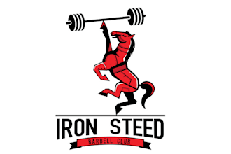 design awesome crossfit steed weightlifting logo