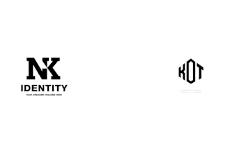 make a creative wordmark and lattermark logo