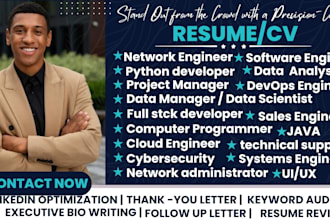 write a keyword, ats optimized python developer, software engineer, tech resume