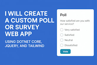create custom poll or survey