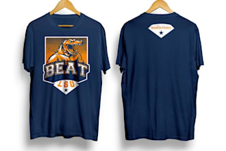 design a custom gator mascot sports t shirt illustration