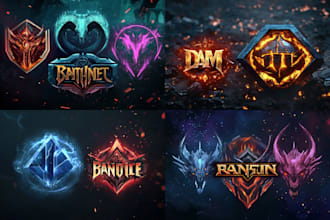 create a professional fantasy, rpg, medieval and rustic logo