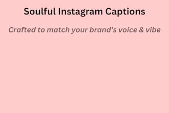 write soulful and impactful instagram captions for your brand