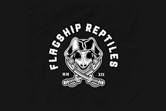design high definition corporate badass pirateship logo
