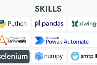 develop python projects, scripts, bots and automations