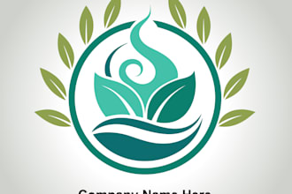 do beautiful harbal logo with unlimited revision
