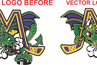 vector trace logo or any file to ai, svg, eps in 10 minutes