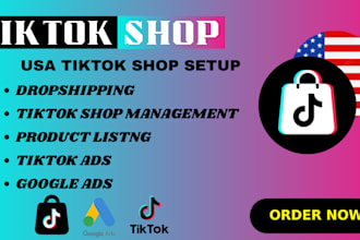 create and set up tiktok shop manage tiktok shop dropshiping tiktok marketing