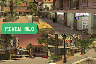 design realistic fivem mlo interiors for rp houses, clubs, and stores