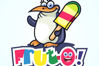 design top quality fruit ice pops logo
