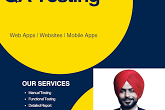 perform QA testing for websites and mobile apps