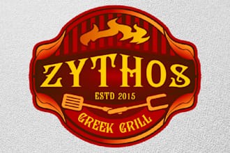 design existing an impressive logo for greek grill