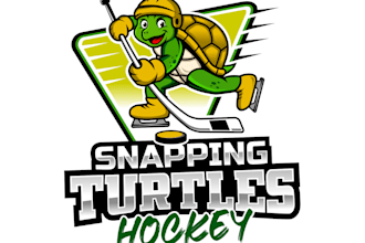 design mascot turtle logo for your hockey or sports team