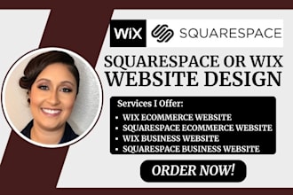 design wix website squarespace website duda website godaddy website landing page