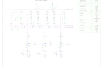 electrical sld and layout in autocad