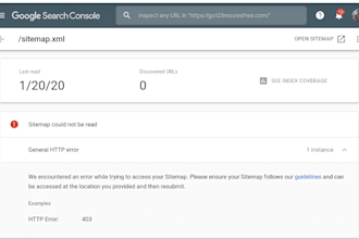 fix XML sitemap errors in search console