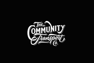 design community transport company logo