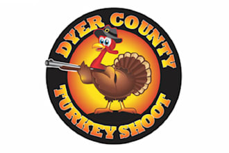 design awesome dyer county turkey shoot logo