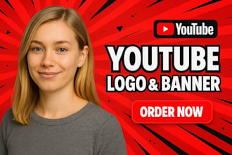 design eye catchy youtube banner and logo to boost subscriber