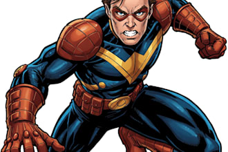paint dc or marvel style comic book superhero or villain character for you