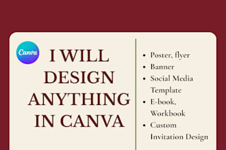 design professional canva posts, flyers, and presentations
