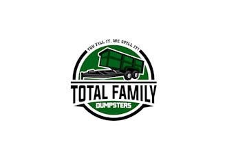 design a modern logo for your truck dumpsters company