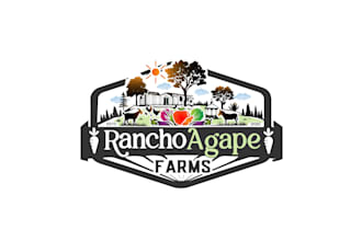 design a modern custom logo for your agriculture or farm business