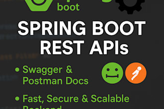 develop spring boot rest apis and api documentation