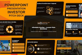design, redesign, powerpoint presentation and investor pitch deck design