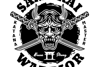 design a original samurai logo for you in just 1 day