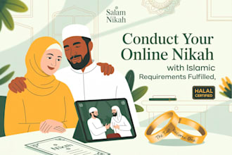 lead your marriage as an official islamic nikah imam