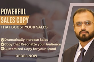 copywriting for your sales copy, landing page copy, and sales funnel