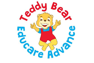design colorful mascot teddy bear logo
