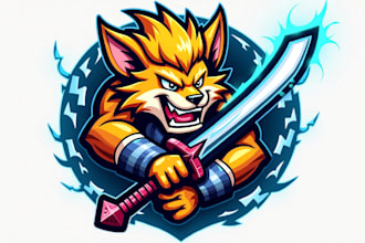 design creative sword logo for you in just two days