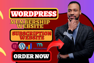 build wordpress membership website wordpress subscription website