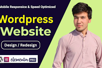 design, redesign wordpress website with elementor pro