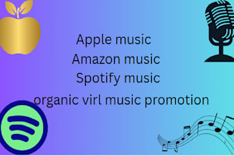 promote apple music amazon music youtube music spotify music