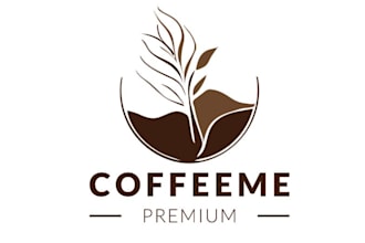 design a modern coffee shop logo in short time