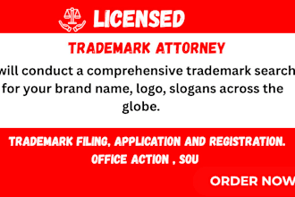 do trademark filing on uspto for amazon registry as your trademark attorney