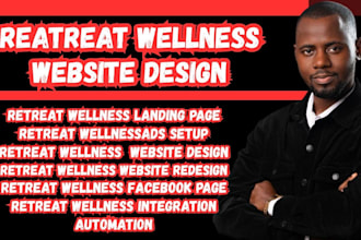 design retreat website retreat wellness website wordpress retreat website