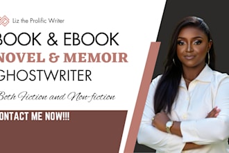 be ghost book writer, book and ebook ghostwriter novel ghost writer and editor