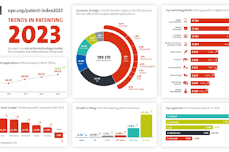 create patent portfolio data reports for your analysis