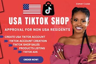 create USA tiktok shop USA tiktok account setup tiktok shop for non resident