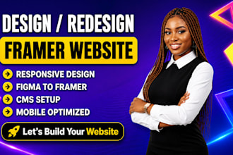 framer website design, develop framer website, framer landing page, fix framer