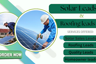 generate  solar leads and roofing leads for email marketing