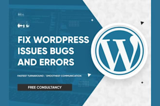 create wordpress elementor pro website, fix elementor issues and errors