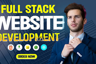 develop a full stack website as frontend backend developer react, node, mongodb