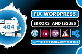 fix wordpress bug critical error wordpress problem and wordpress maintenance