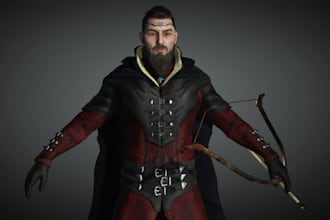 make aaa 3d character modeling, retopology, weight paint, uv mapping, warhammer